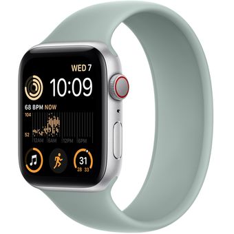 Apple Watch SE 2022 (40mm, GPS + Cellular) - Silver Aluminum Case with Solo Loop