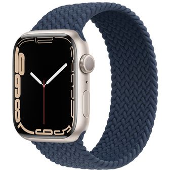 Apple Watch Series 7 (41mm, GPS + Cellular) - Aluminum Case with Braided Solo Loop
