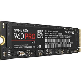 Samsung SSD 960 PRO M.2 NVMe SSD, 2048GB