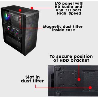 Armaggeddon Tessaraxx APEX 8 Air E-ATX Gaming PC Case