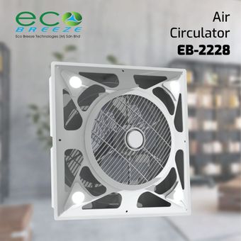Eco Breeze Ceiling Mounted Air Circulator w/ Ionizer [EB2228]
