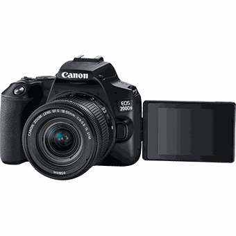 Canon EOS 200D Mark II, Kit 18-55 F4-5.6 IS STM Lens