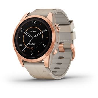 Garmin Fenix 7S Sapphire Solar - 42mm (Rose Gold, Cream Gold)