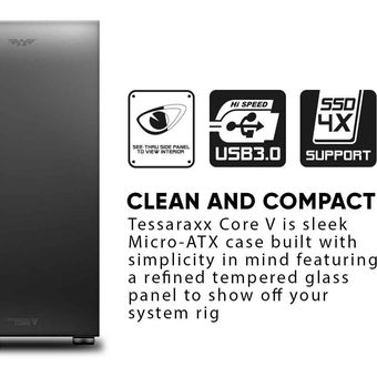 Armaggeddon Core V | MATX Gaming PC Case w/ Tempered Glass
