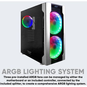 Armaggeddon AirStream R200 EATX See-thru Side Panel Gaming PC Case