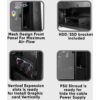 Armaggeddon Tessaraxx APEX 8 Air E-ATX Gaming PC Case