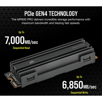 Corsair MP600 PRO 2TB M.2 NVMe PCIe Gen. 4 x4 SSD