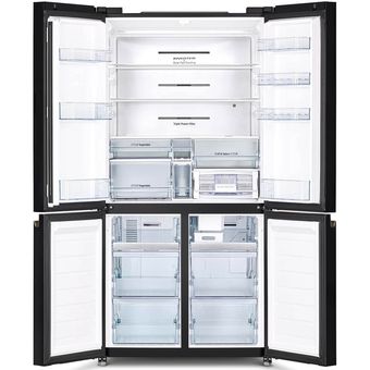 Hitachi 569L 4-Door French Bottom Freezer Refrigerator [R-WB640VM0 GBK]