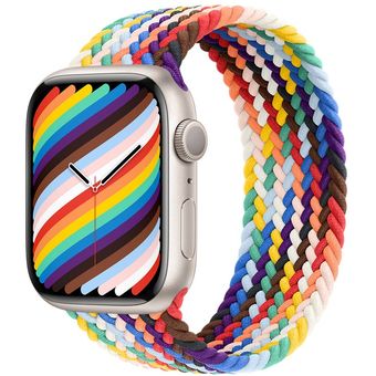 Apple Watch Series 7 (41mm, GPS + Cellular) - Aluminum Case with Braided Solo Loop