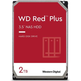 Western Digital WD Red Plus NAS Hard Drive 3.5", 2TB / 128MB Cache