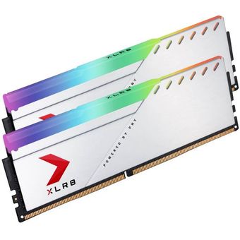 PNY XLR8 Gaming EPIC-X RGB 3200MHz Desktop Memory 16GB (2x8GB), Black/White.Silver