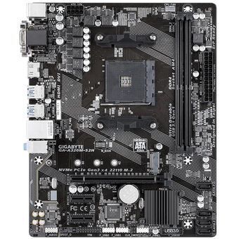 GIGABYTE GA-A320M-S2H (rev. 1.x), mATX motherboard