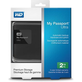 Western Digital My Passport Ultra Portable Drive, 2TB