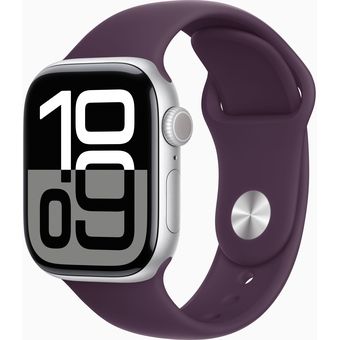 Apple Watch Series 10 (42mm, GPS) - Aluminum Case with Sport Band