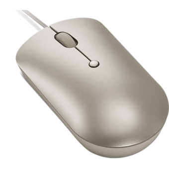 Lenovo 540 USB-C Wired Compact Mouse (Sand) [GY51D20879]
