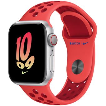 Apple Watch SE 2022 (40mm, GPS + Cellular) - Silver Aluminum Case with Nike Sport Band