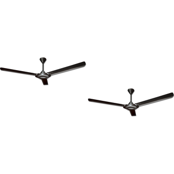 Deka Deluxe Series DF 3, 60" Ceiling Fan (Twin Pack), Dark Grey