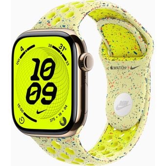 Apple Watch Series 11 (46mm, GPS + Cellular) - Titanium Case with Nike Sport Band