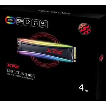 ADATA XPG SPECTRIX S40G RGB PCIe Gen3x4 M.2 2280 SSD, 512GB