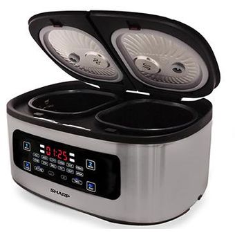 Sharp 1.8L (0.9L x 2) Twin Cooker - KNW509SL