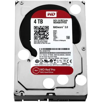 Western Digital WD Red Pro NAS Hard Drive, 4TB / 256MB Cache