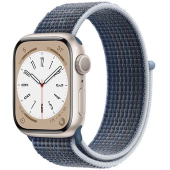 Apple Watch Series 8 (45mm, GPS) - Starlight Aluminum Case with Sport Loop