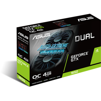 ASUS Dual GeForce GTX 1650 OC Edition 4GB GDDR5 [DUAL-GTX1650-O4G]