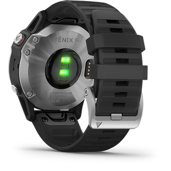 Garmin Fenix 6 (Silver with Black Band)