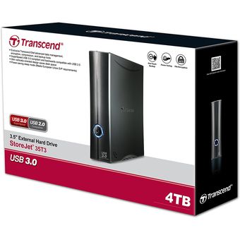 Transcend StoreJet 35T3 Desktop External Hard Drive, 4TB