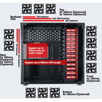 Armaggeddon Ultro 2 Spyder E-ATX Gaming PC Case