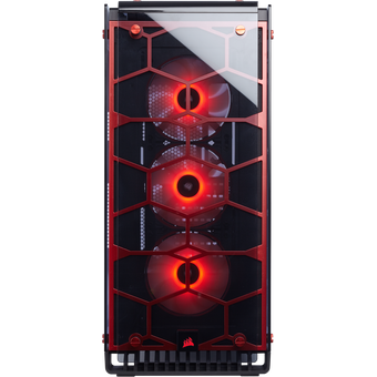 Corsair Crystal Series 570X RGB ATX Mid-Tower Case - Red [CC-9011111-WW]
