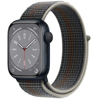 Apple Watch Series 8 (45mm, GPS) - Midnight Aluminum Case with Sport Loop