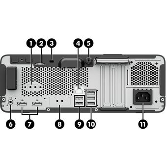HP Desktop PC Prodesk 600 SFF G6, i5-10500, 8GB/1TB [9AW69AV]