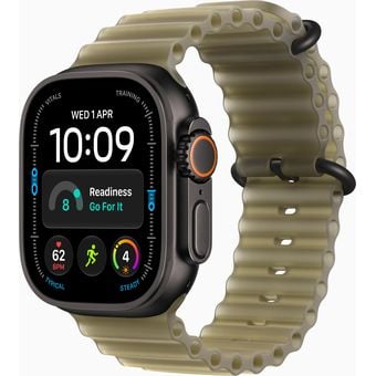 Apple Watch Ultra 4 (49mm, GPS + Cellular) - Titanium Case with Ocean Band