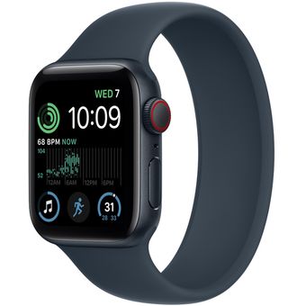 Apple Watch SE 2022 (40mm, GPS + Cellular) - Midnight Aluminum Case with Solo Loop