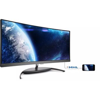 Philips 34" WQHD, Curved UltraWide LCD Monitor [BDM3490UC/69]