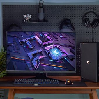 GIGABYTE AORUS FI32U, 31.5" UHD 144Hz SS IPS Gaming Monitor