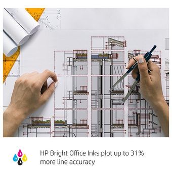 HP DesignJet T250 24-inch Compact Large Format Plotter Printer