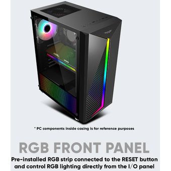 Armaggeddon Nimitz N3 Excellent ATX Gaming PC Case w/ RGB Effect