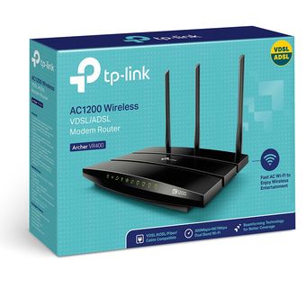 TP-Link Archer VR400 V2, AC1200 Wireless VDSL/ADSL Modem Router