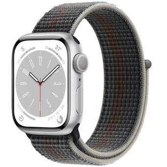 Apple Watch Series 8 (41mm, GPS) - Aluminum Case with Sport Loop