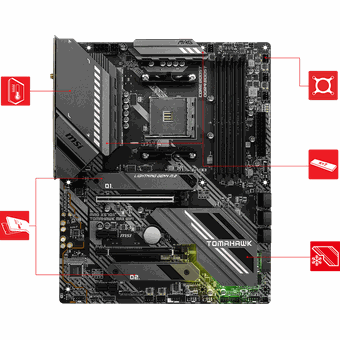 MSI MAG X570S TOMAHAWK MAX WIFI, ATX motherboard