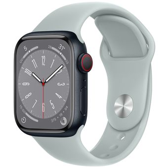 Apple Watch Series 8 (45mm, GPS + Cellular) - Aluminum Case with Sport Band