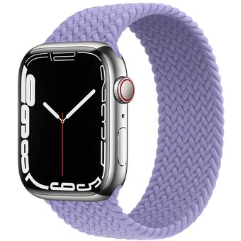 Apple Watch Series 7 (45mm, GPS + Cellular) - Stainless Steel Case with Braided Solo Loop