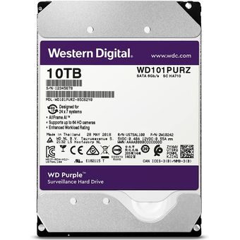 Western Digital WD Purple Surveillance HDD, 10TB / 256MB Cache