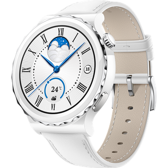 Huawei Watch GT 3 Pro White Leather Strap