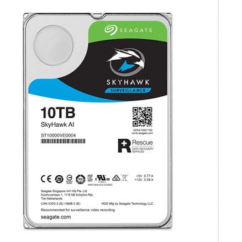 Seagate SkyHawk AI 3.5" Surveillance Hard Drive, 10TB [ST10000VE0004]