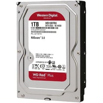 Western Digital WD Red Plus NAS Hard Drive 3.5", 1TB / 64MB Cache