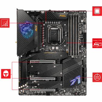 MSI MEG Z590 ACE, ATX motherboard