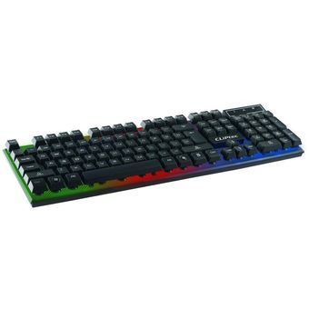 CLiPtec Black-Neo USB LED Illuminated Keyboard [RZK-290]